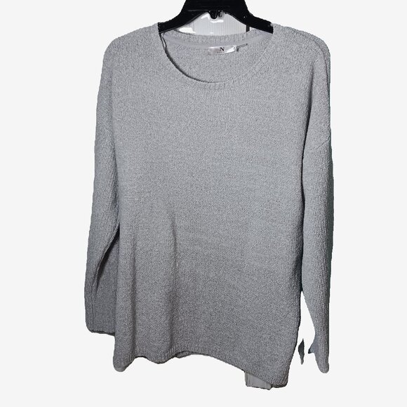 Natori brand dove grey pullover lounging sweater, size S/P, runs large - Picture 1 of 5